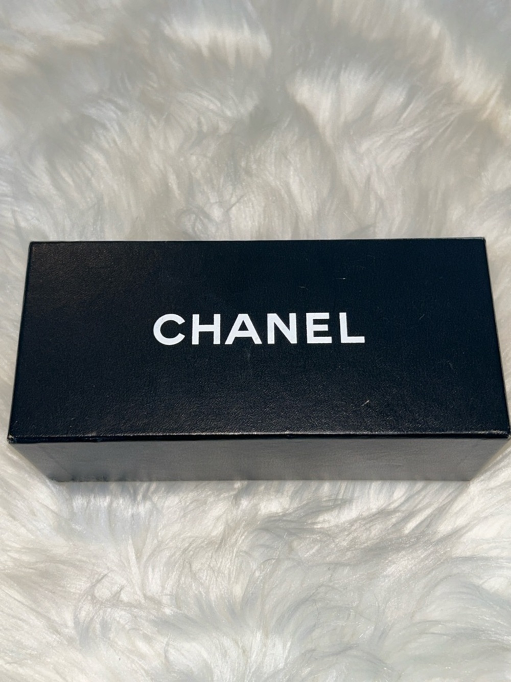 CHANEL Black Box with White Logo